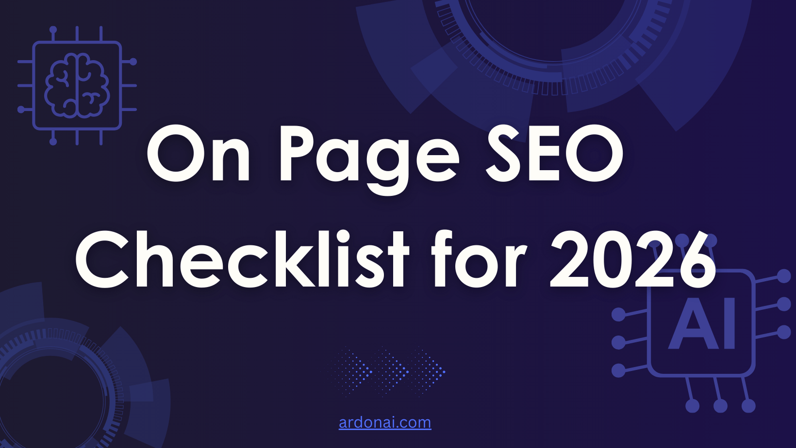 On Page SEO Checklist for 2026